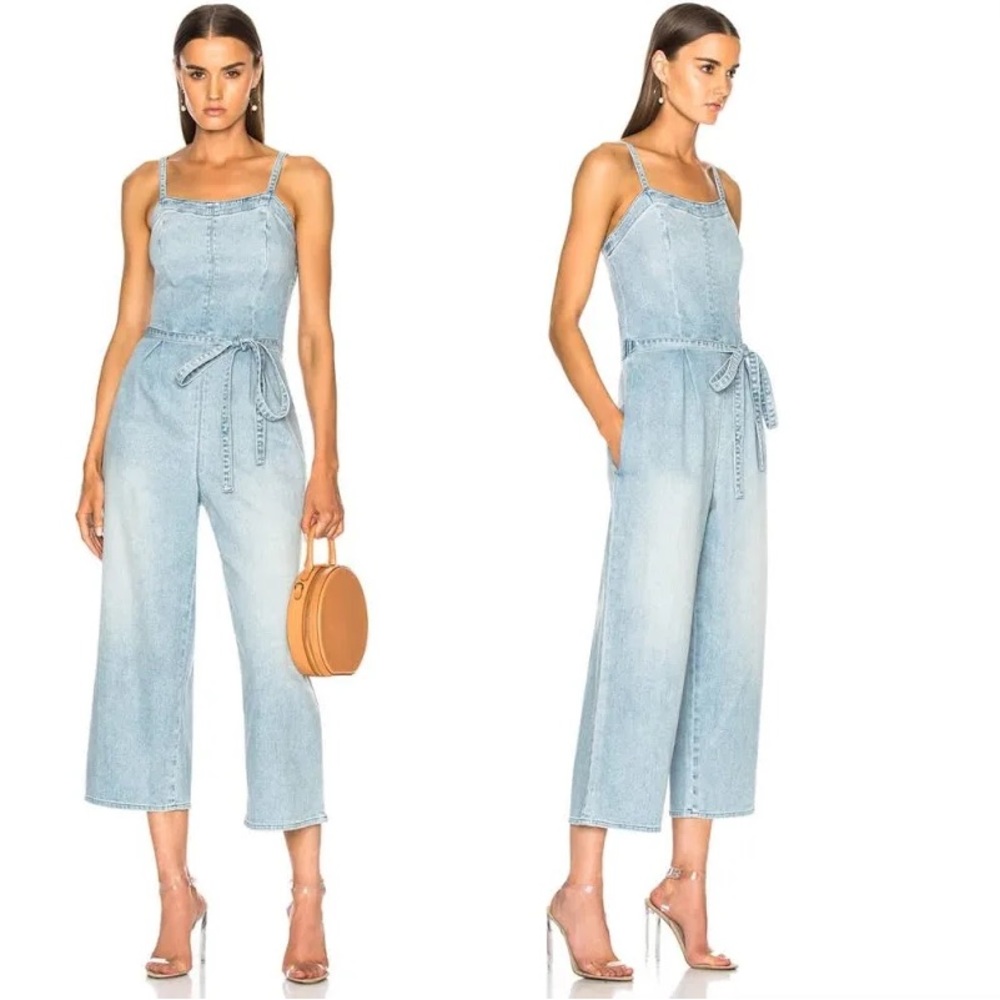 AG Adriano Goldschmied Women's Gisele denim‎ light wash Jumpsuit size xs